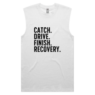 Catch. Drive. Finish. Recovery. | Men's Tank Thumbnail