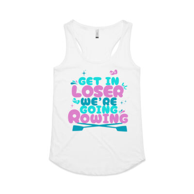 Get in Loser - Womens Yes Racerback Singlet Thumbnail