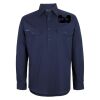 Mens Close Front Long Sleeve 150G Work Shirt Thumbnail