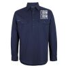 Mens Close Front Long Sleeve 150G Work Shirt Thumbnail
