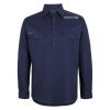 Mens Close Front Long Sleeve 150G Work Shirt Thumbnail
