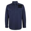 Mens Close Front Long Sleeve 150G Work Shirt Thumbnail