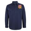 Mens Close Front Long Sleeve 150G Work Shirt Thumbnail