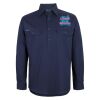 Mens Close Front Long Sleeve 150G Work Shirt Thumbnail