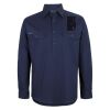 Mens Close Front Long Sleeve 150G Work Shirt Thumbnail