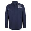 Mens Close Front Long Sleeve 150G Work Shirt Thumbnail